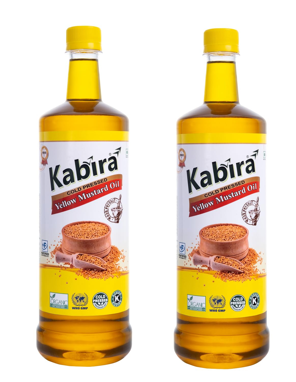 Kabira Natural Kacchi Ghani Yellow Mustard Oil for Cooking Cold Pressed Peeli Sarso Ka Tel (2 Ltr Pack) (B0CX8H5NSF) Amazon Price History, Amazon Price Tracker