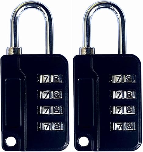 ZPLIUST - Candado de combinación de 4 dígitos, cerradura de cifrado seguro, para gimnasio al aire libre y casillero de empleados escolares, caja de