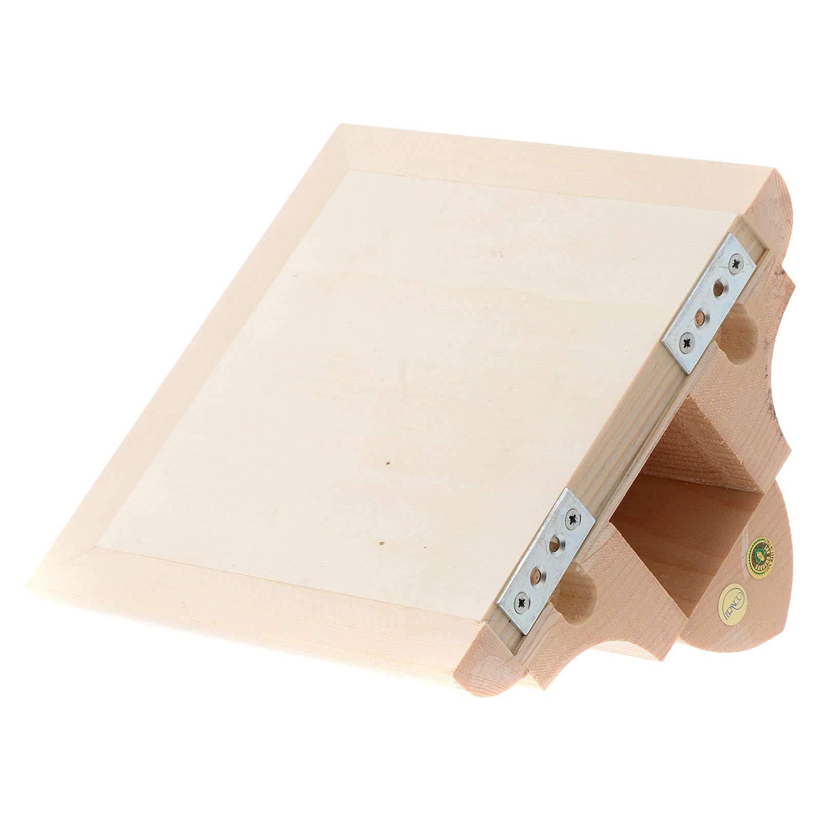 Holyart Ménsula Pared gótica de Madera Valgardena Encerada, 13 x 15 cm (5.12 x 5.91 Inc.)