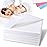 Disposable Bed Sheets 100 Pcs Waterproof Bed Cover for SPA Tattoo Massage Table Hotels Non Woven Fabric 31 x 78White