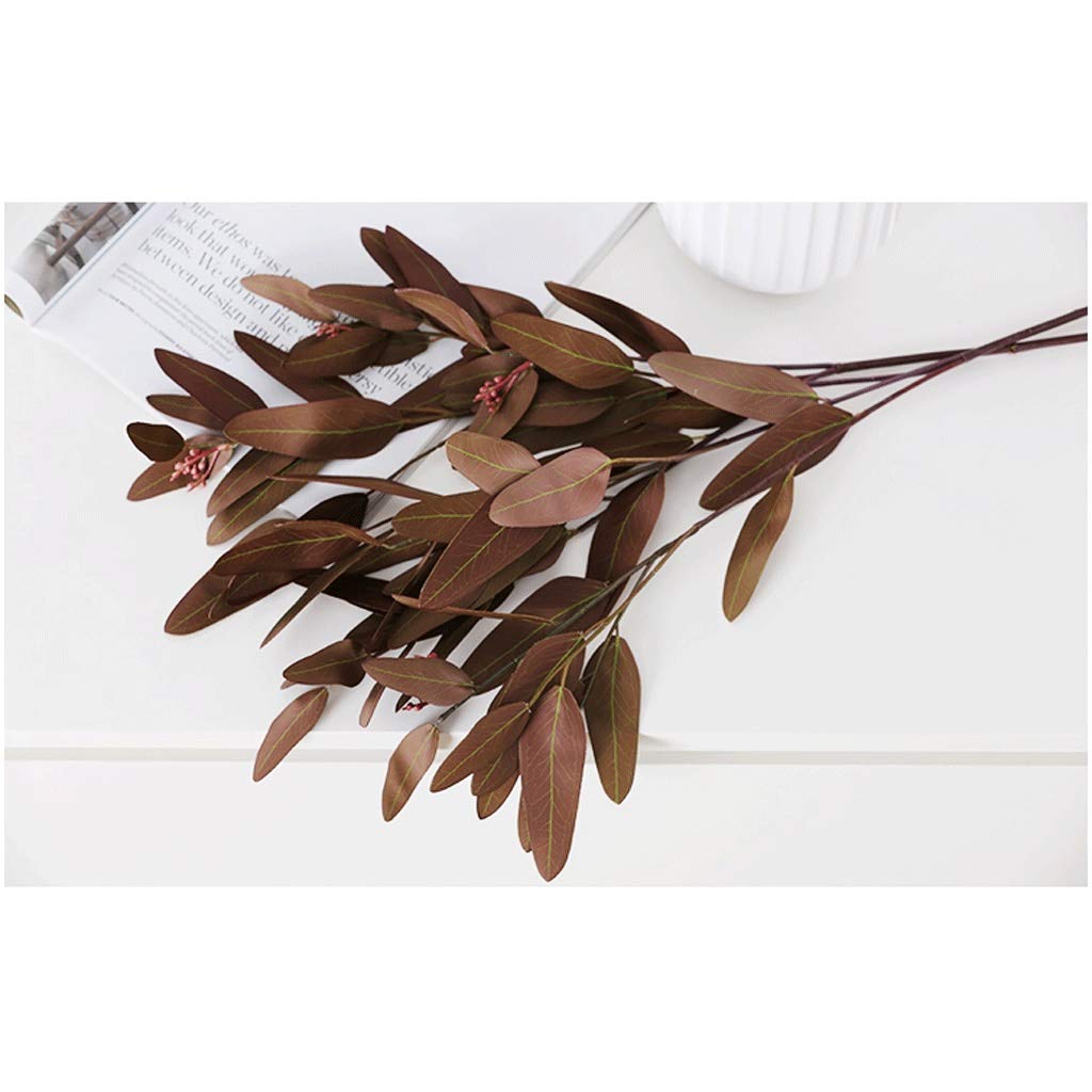 Eucalyptus sztuczne kwiaty z oddziałów owocowych domowe dekoracje domu salon stół kreatywny kwiat wazon ozdoby kwiatowe (Color : C)