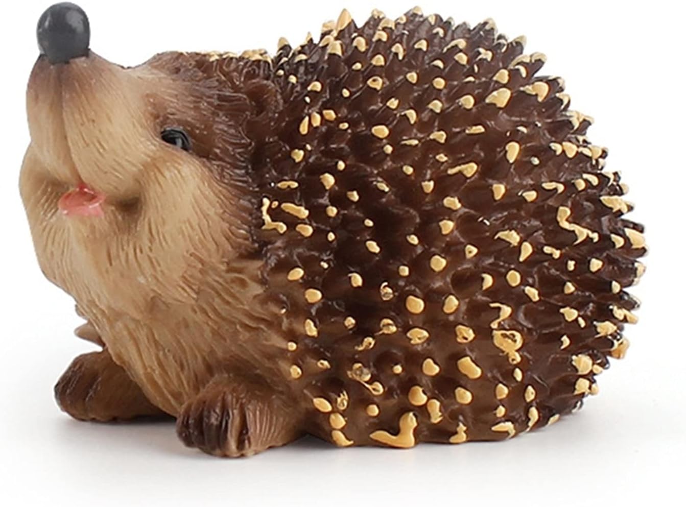 Decoration Cute Mini Realistic Hedgehog Figurine Fairy Garden Statue Sculptures Lawn Landscape Animal Ornament Decoration Statue (Color : C)