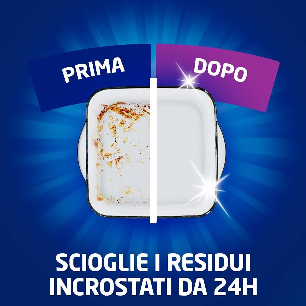 Italian Gourmet - Gel para lavavajillas All in 1 Max 12 x 600 ml para lavavajillas Gel fuerte eliminación de grasa, fórmula de rápida solución, limpieza brillante, programas ecológicos, paquete al por