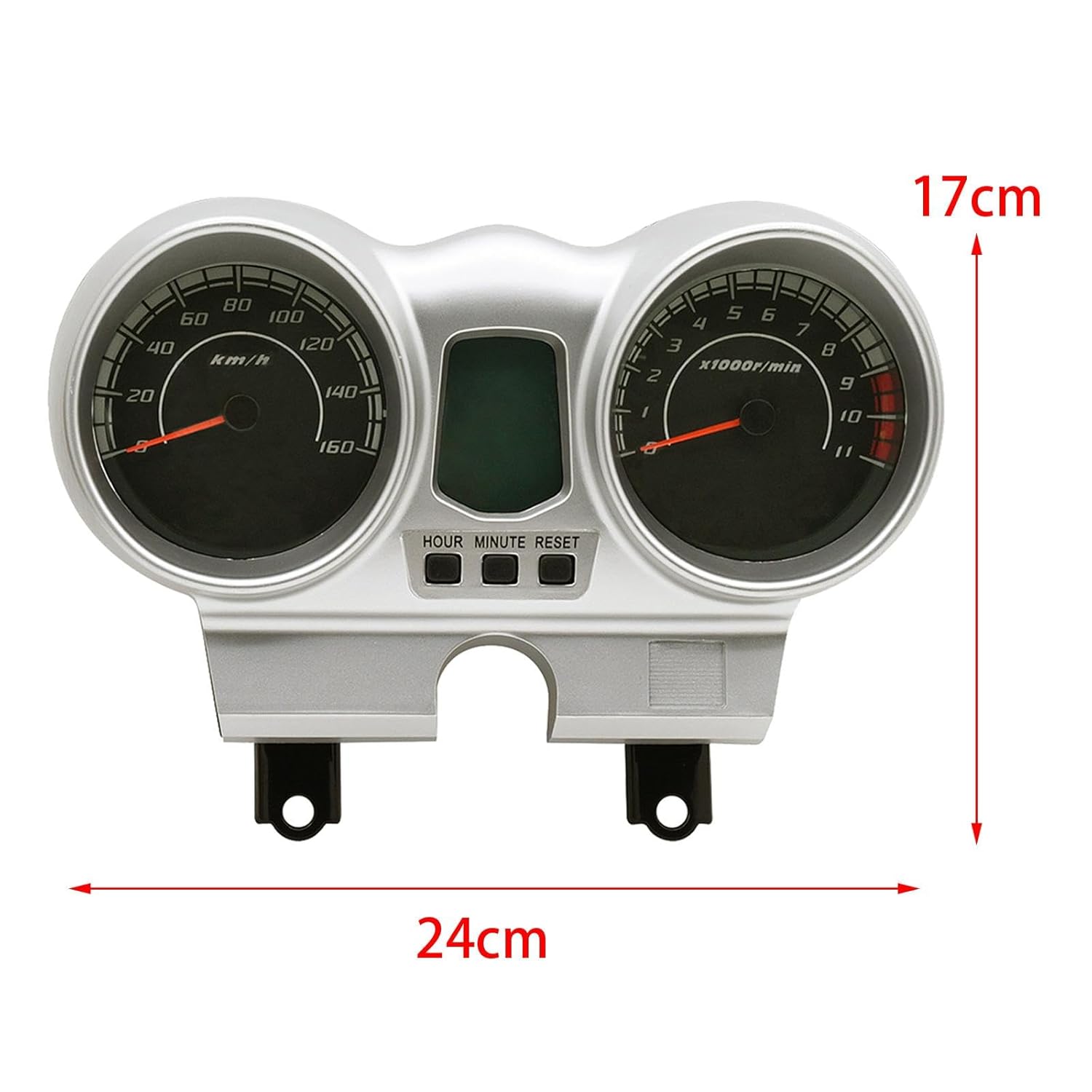 MagiDeal Motorcycles Speedometer Cbx250 Professional Instrument Oil Level Meter Motorbike Tachometer Odometer for Motorbike Accessories Assembly