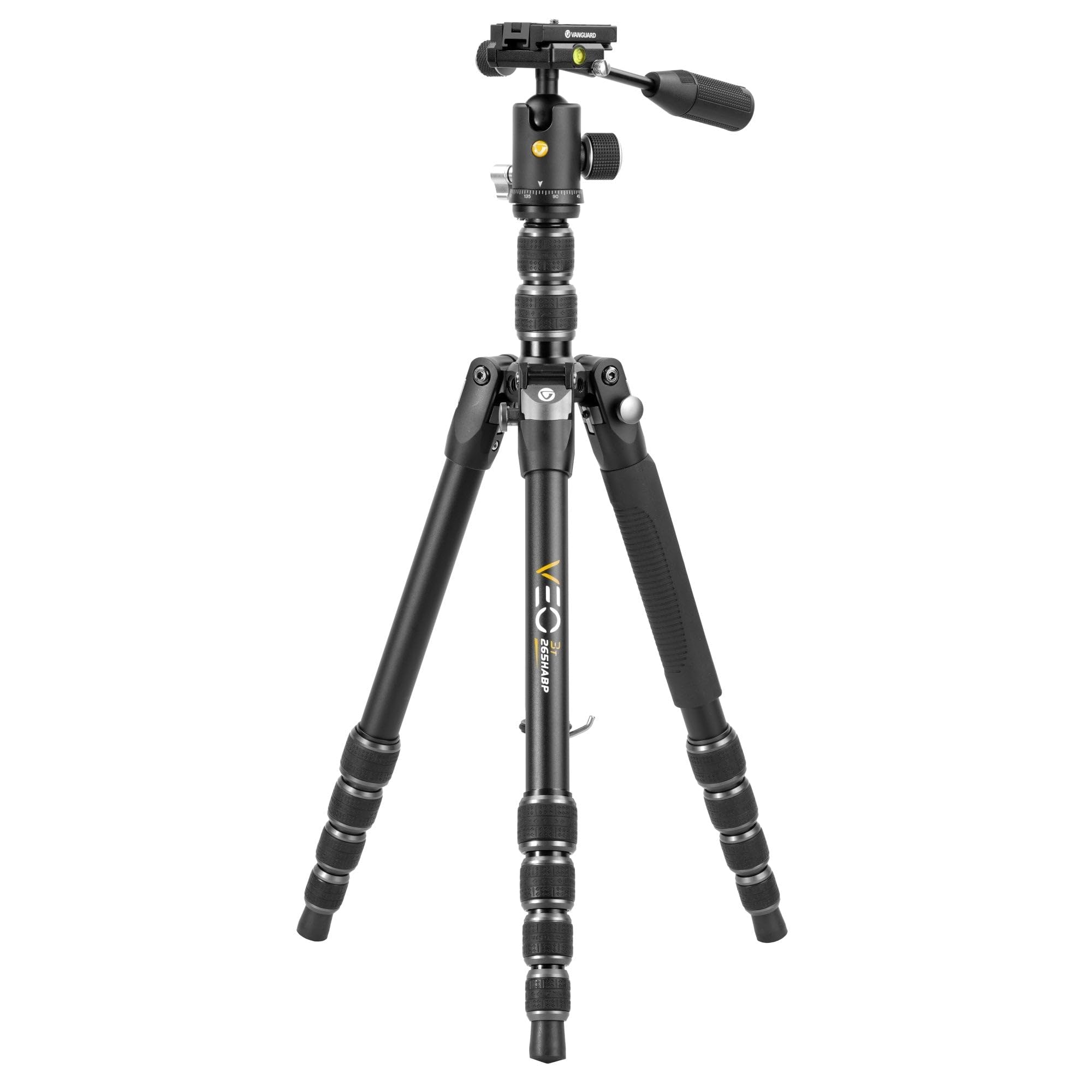 Vanguard VEO 3T 265HABP Tall Aluminium Travel Tripod/Vlogging with Ball/Pan Head - 12kg Load Capacity