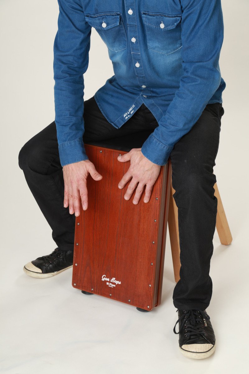 Gon Bops El Flaco Cajon, with Shaker and GoDpsMusic Polish Cloth