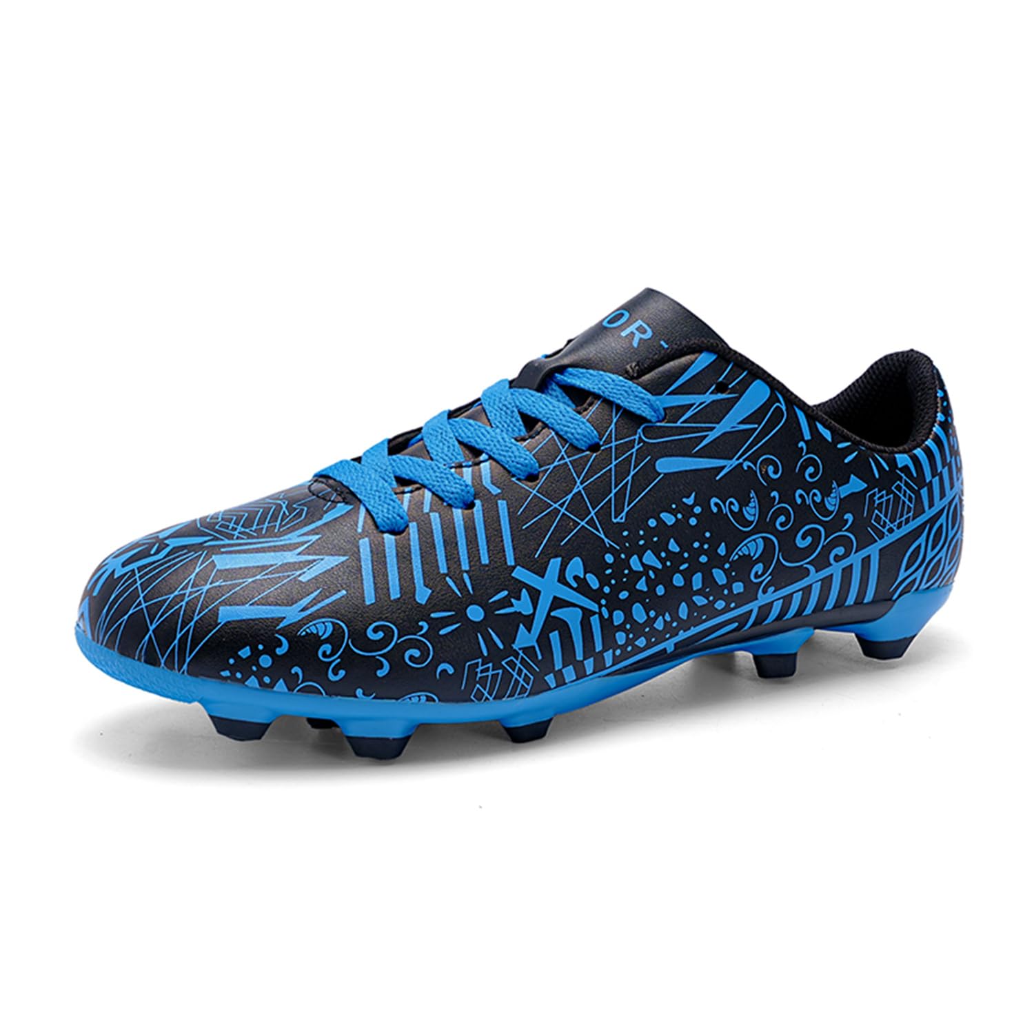 GWMDKIBoys Football Shoes Kids Girls FG/AG Soccer Athletics Training Sport Running Shoes Profession Competition Teenager Indoor Outdoor Cleats Sneakers