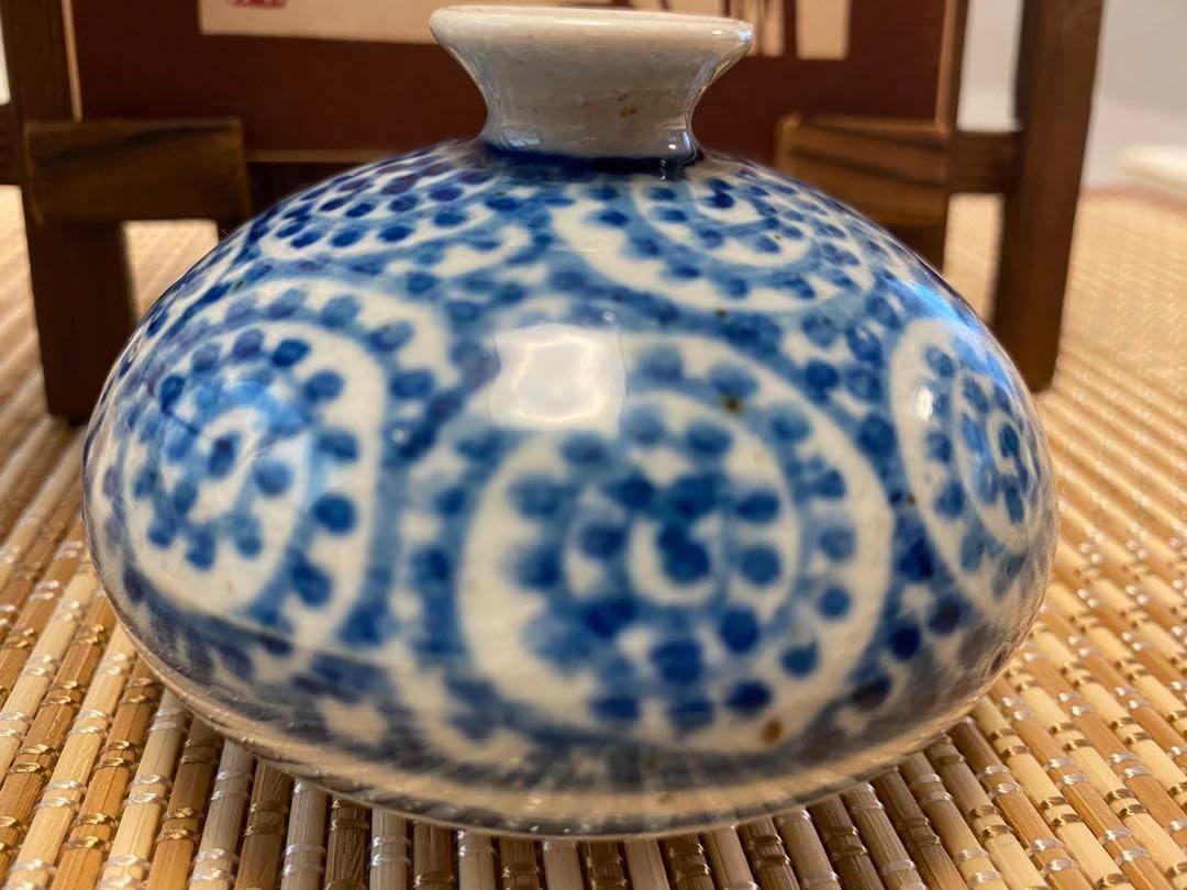 古伊万里 油壺、蛸唐草、アンティーク 古伊万里 油壺、蛸唐草