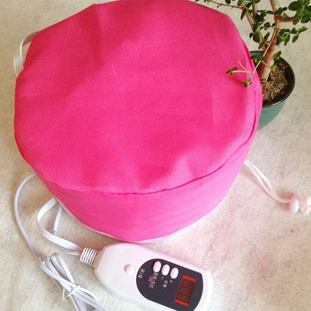 podgrzewana czapka do włosów, czapka parowa do wło Inteligentna kontrola temperatury Domowa farba do włosów Trwała nakładka na olej opałowy Beauty Steamer Spa Odżywczy kapelusz do pielęgnacji włosów