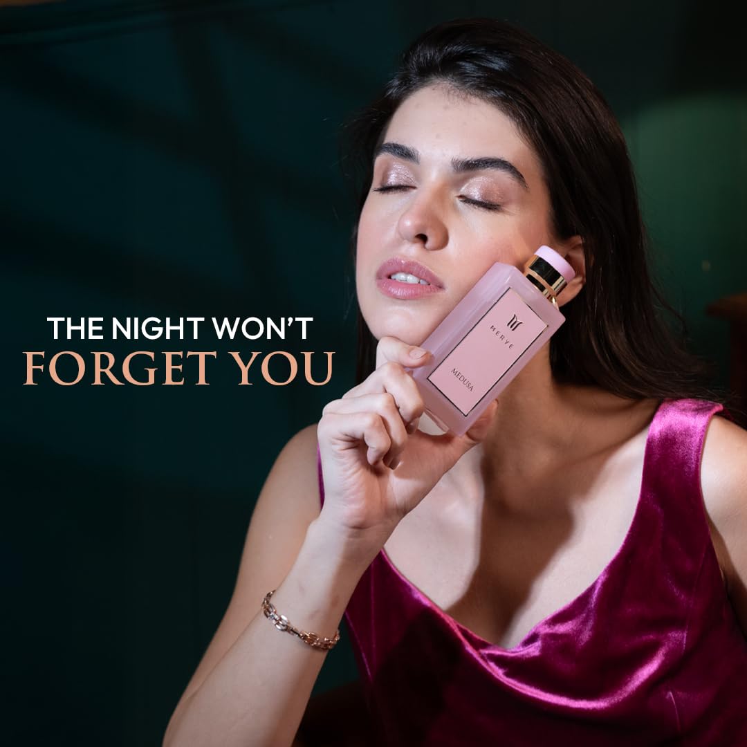 Merve Medusa Premium Long Lasting Fragrance Luxury Perfume For Women | Fruity, Floral, Woody | | Eau de Parfum | Mythical Allure in Every Spritz | 3.4 oz image 3 of 7 B0CZKDXK76