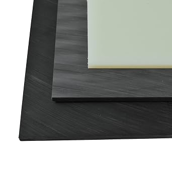 BuyPlastic Black Nylon 6/6 Plastic Sheet 1/2" Thick, Size 6" x 12" Abrasion Resistant Board, Tough Thermoplastic Panel Dimensions 5.75 x 11.75 in