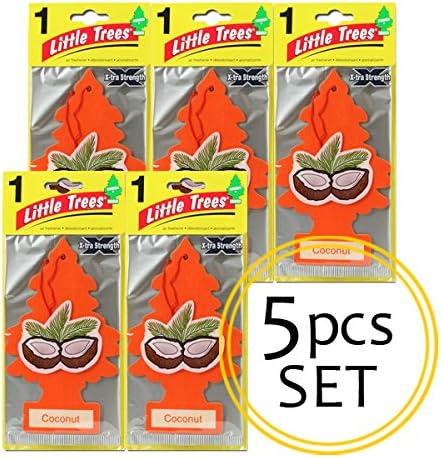 Amazon Co Jp ビッグ リトルツリー エアフレッシュナー Coconut ココナッツ 香り長持ちビッグサイズ 5枚セット 芳香剤 車用芳香剤 吊り下げタイプ アメリカン雑貨 ドラッグストア