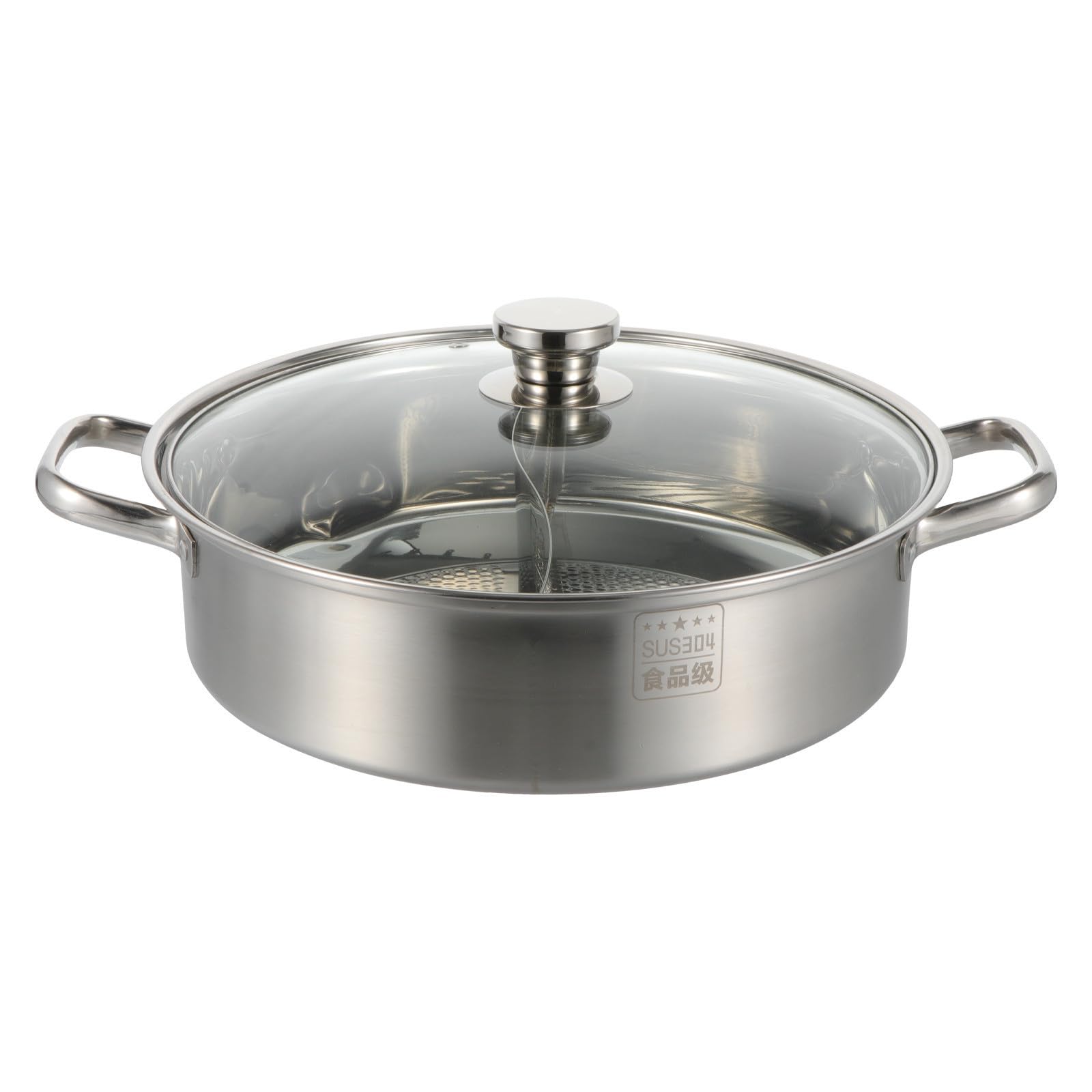 Casserole double compartiment facile à nettoyer pour potée à double saveur