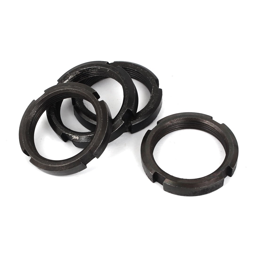 Sourcingmap M36 x 1.5mm Pitch Retaining Four-Slot Slotted Round Circular Nuts 4pcs