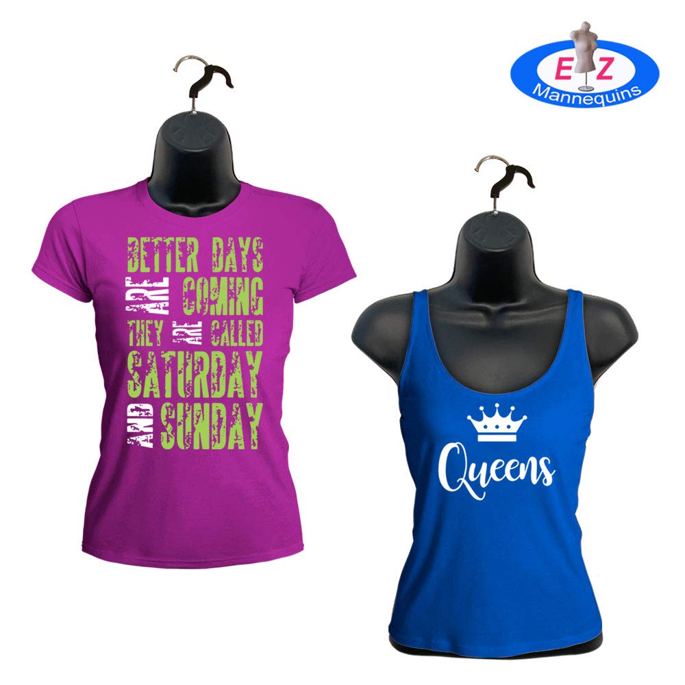 EZMannequins Male and Female Mannequin Torso Set, Dress Form Hollow