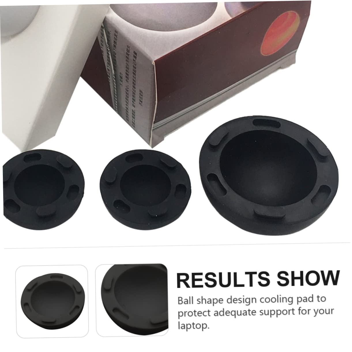 Didiseaon Upgrade Your Laptop Experience 4 Pcs Laptop Cooling Mat Ball Shape Feet Riser Stand for Enhanced Airflow