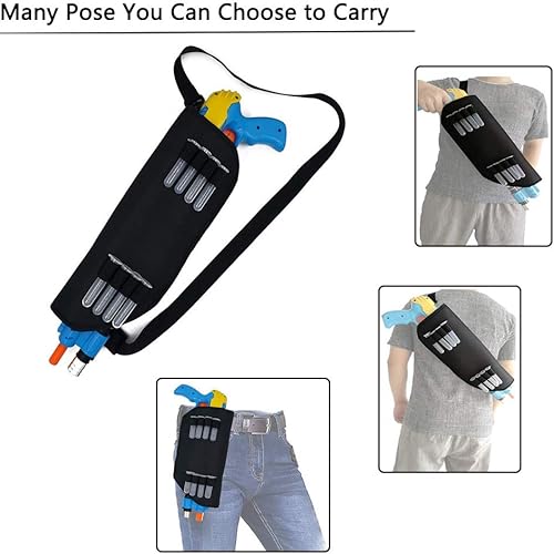 Miniatura 10 de POMER Pistola de sal para pistola de sal 2.03.0, funda de lona duradera con correas antideslizantes ajustables y tubos de sal extra