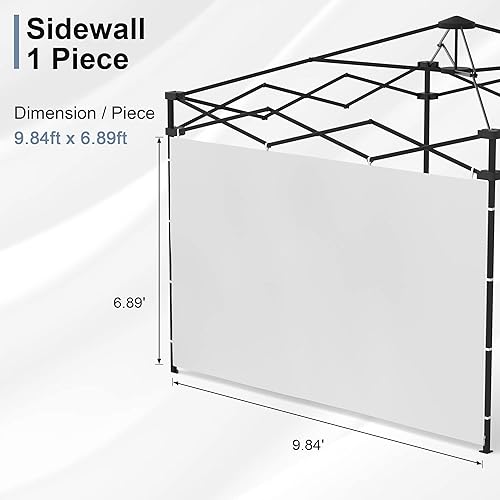 Miniatura 2 de Morngardo Paredes laterales de tienda de campaña desplegable con revestimiento plateado para tienda de campaña de 10 x 10 pulgadas al aire libre,