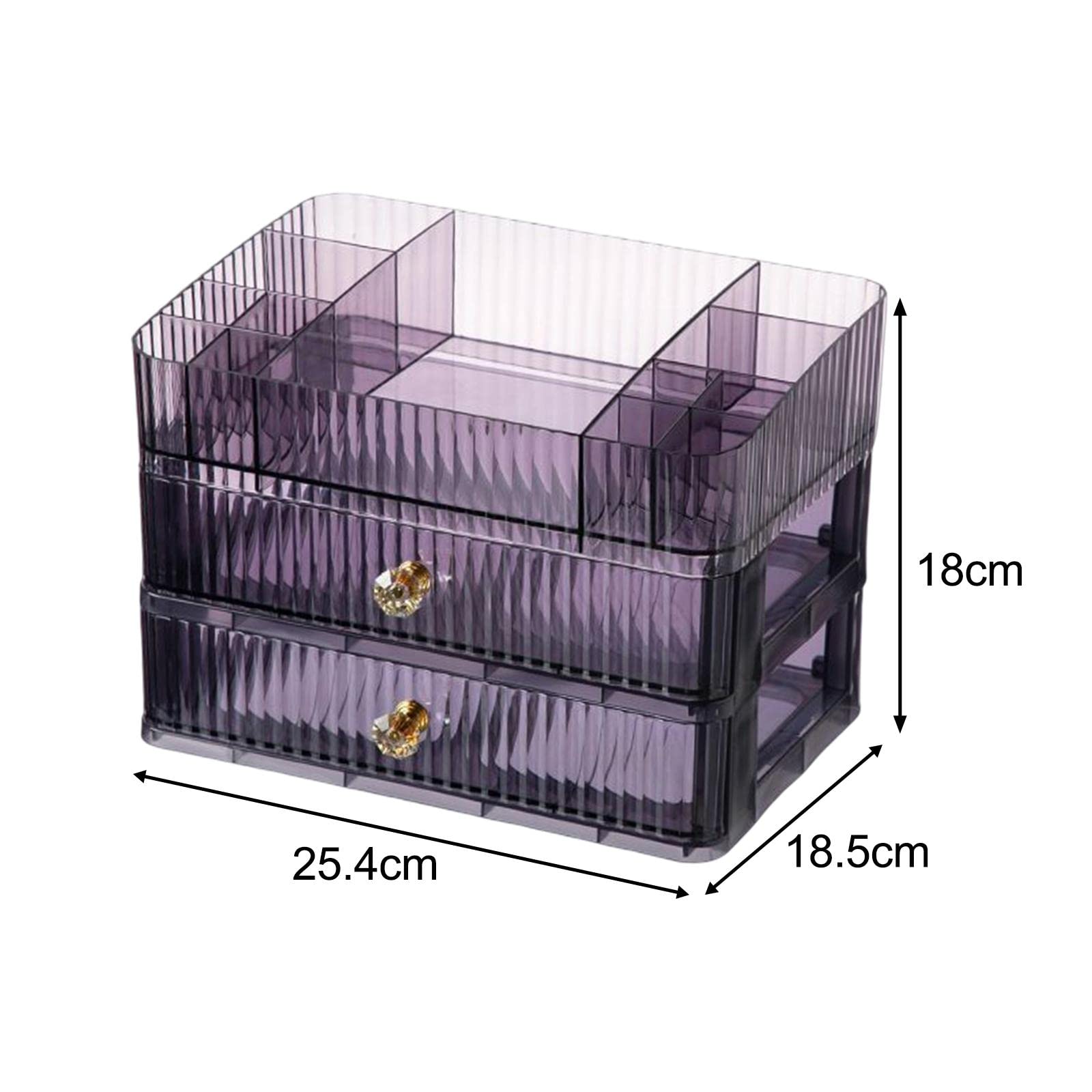 LOOM TREE® Makeup Cosmetic Organizer Cosmetic Display Lipstick Organizer for Desktop 3 Tier Violet | Household Supplies & Cleaning | Home Organization | Storage Boxes 2