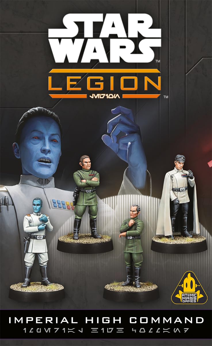 Asmodee Star Wars: Legion Imperial High Command, Pack de Alto Mando con 4 Miniaturas de Comandante, A Partir de 14 años, 2 Jugadores, 60-120 Min, Español, Alemán, Inglés, Francés