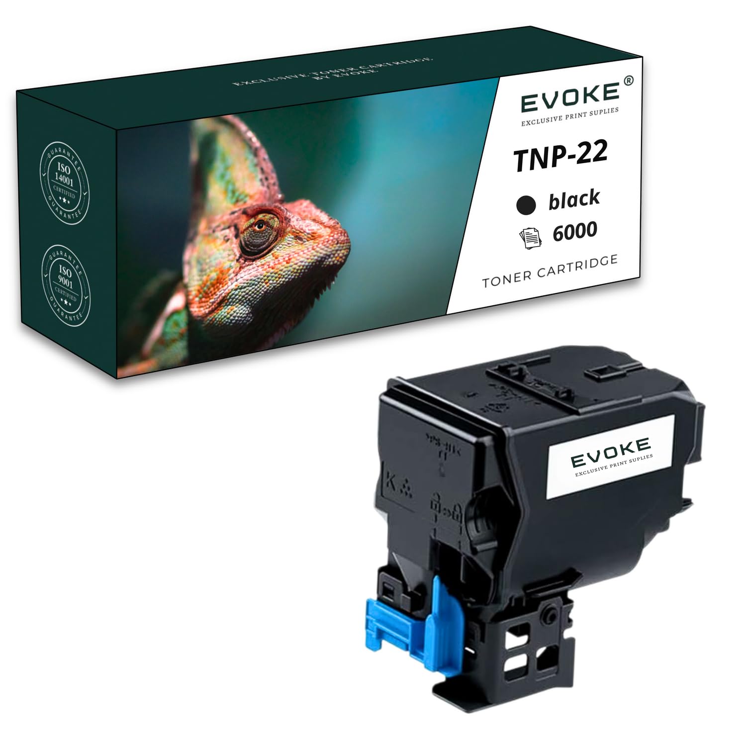 EVOKE TNP22 TNP-22 Toner Kompatybilny z Konica Minolta C35 C35P (Zestaw CMYK) 19800 Stron