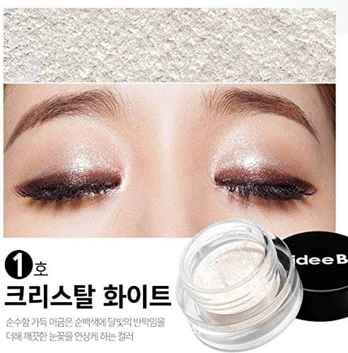IDEEB Gel Eye Shadow, No. 1 Crystal White, 5 Count