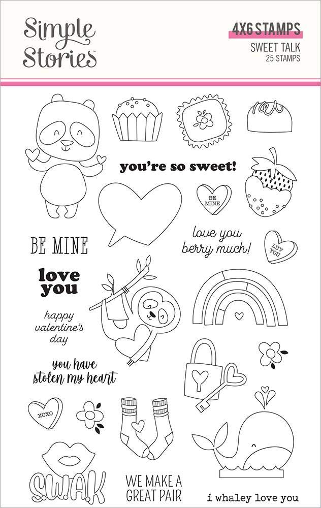 Sweet Talk Photopolymer Clear Stamps pour créer des albums scrapbooking