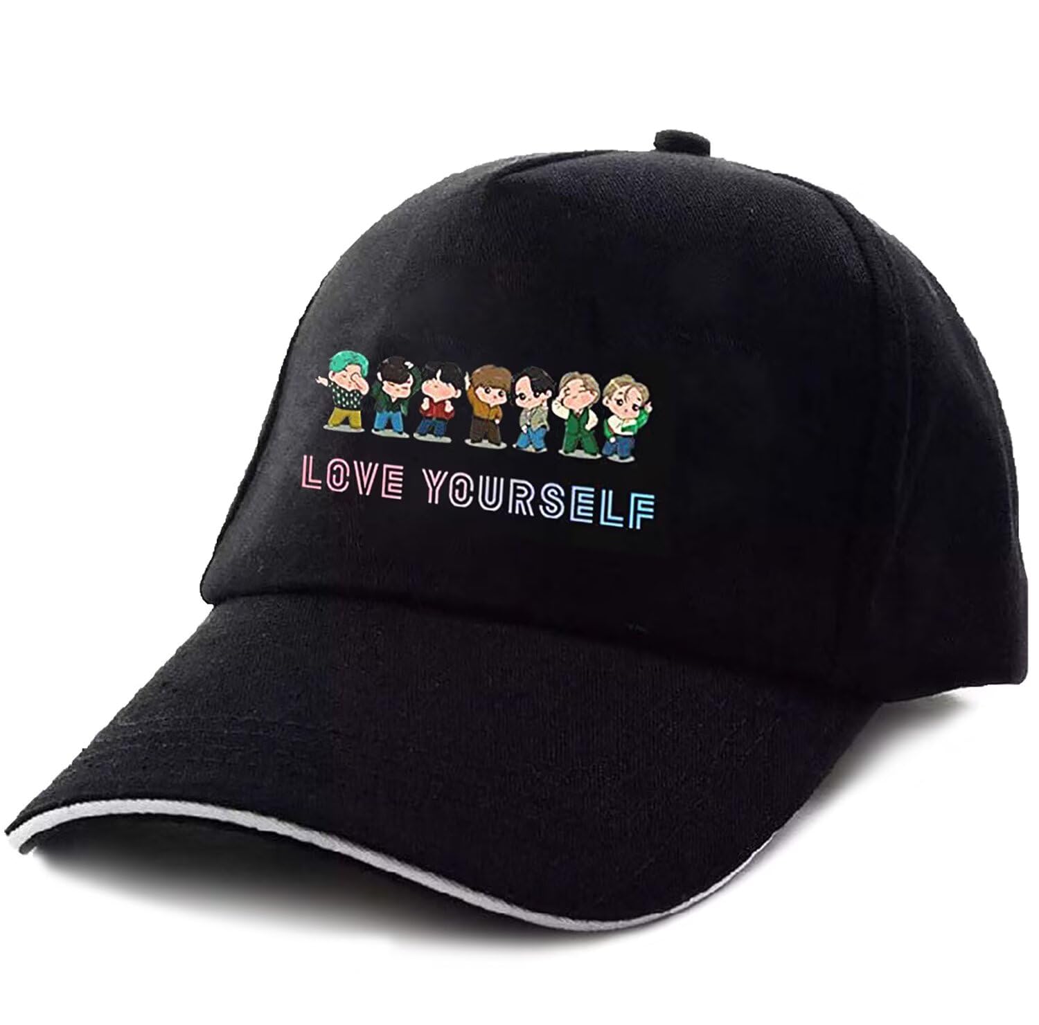 Korean Style Baseball Cap Hat Love Yourself Hiphop Unisex Adjustable Hat Merch Merchandise