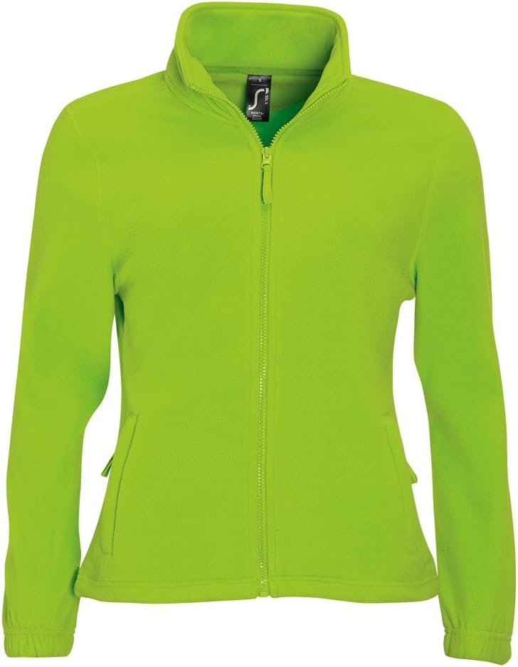 SOL'S Womens/Ladies North Full Zip Fleece Jacket (6-8 US) (Lime)