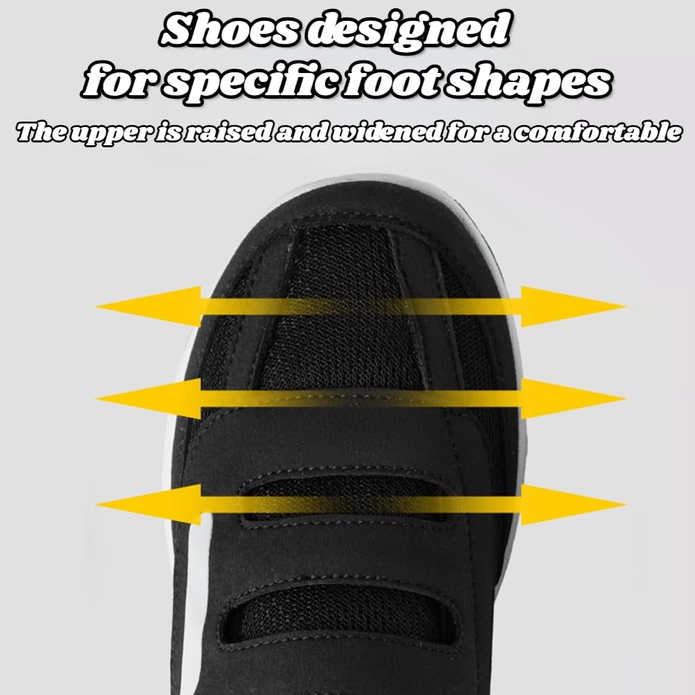 Scarpe per diabetici Uomo Donna Extra Large Ortopediche Senza Lacci Sneaker Strappo Comode Sneakers Casual Traspirante da Passeggio Camminata