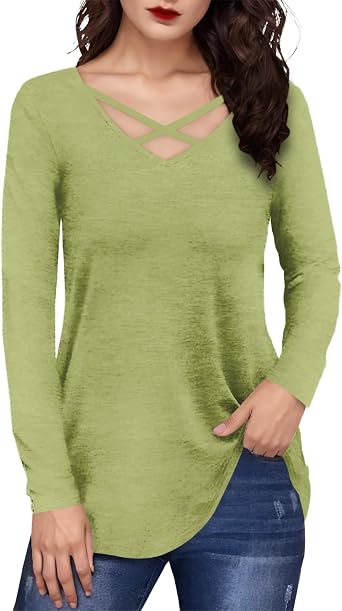 Dress Shirts for Women Casual Soild Daily Flowy Long Sleeve Tunic Elegant Summer Breathable Plus Size Top