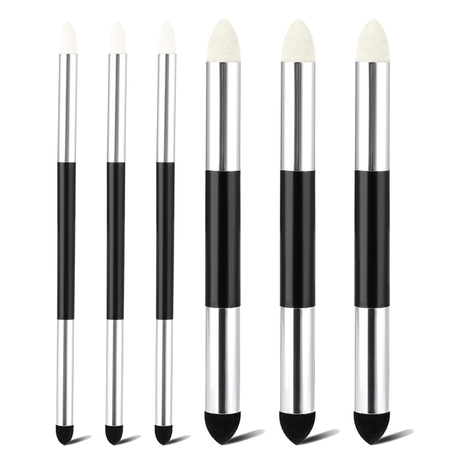 Hsrag 6 Pcs Artist Blending Stumps, Double-Headed Pastel Blending Pencil, 2 Sizes Reusable Artist Pencils for Drawing Brush Blender Pencil, Suitable for School Students Beginners Artists
