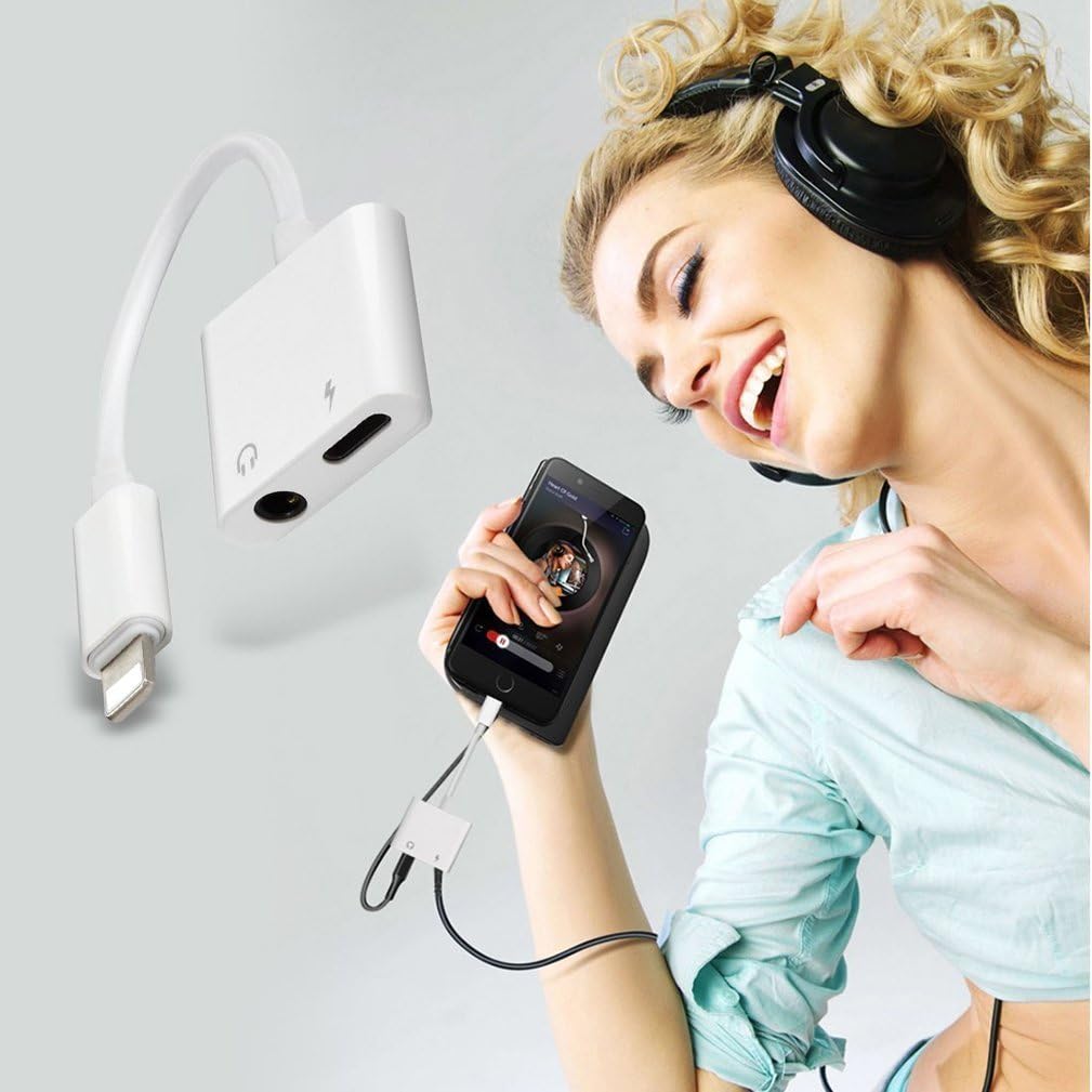 Sprtjoy Compatible Earphone Adapter Headphone Replacement for 7/7 plus/8/8 Plus/X 10