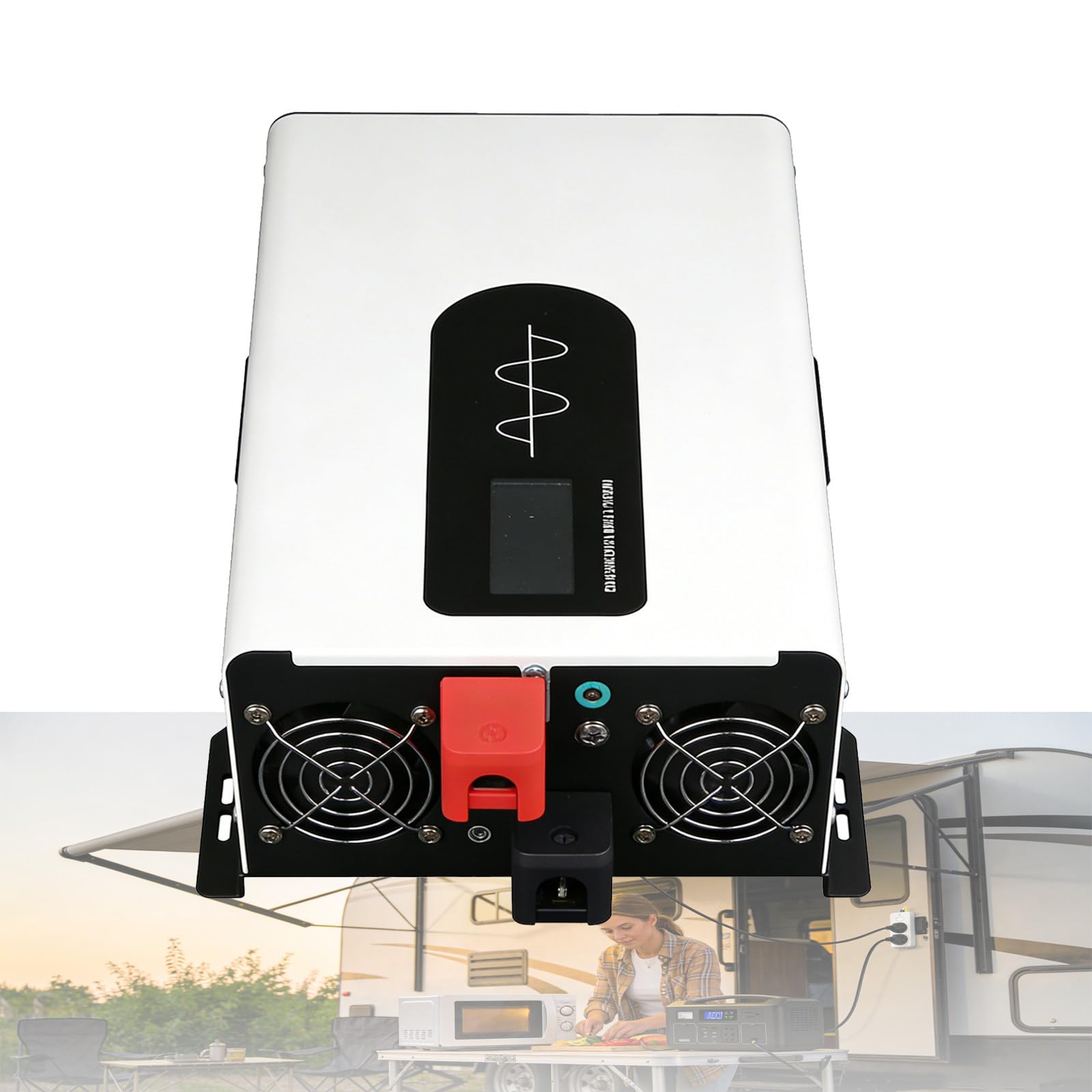 eQianyuan 72V Pure Sine Wave Inverter Dual Peak Power 3000W/72V-110V