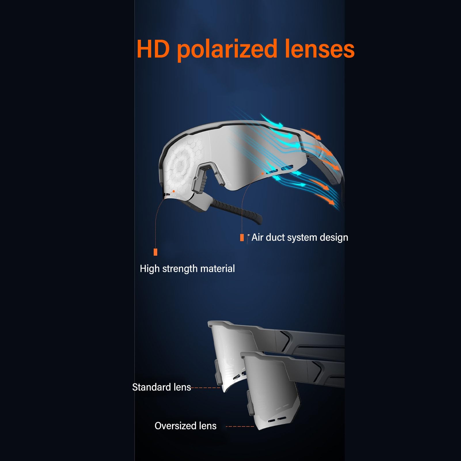 Asixxsix Lunettes Intelligentes avec 230 Heures de Veille, Microphone à Réduction de Bruit, UV400, Lunettes Audio Bluetooth Intelligentes Confortables pour Hommes et Femmes