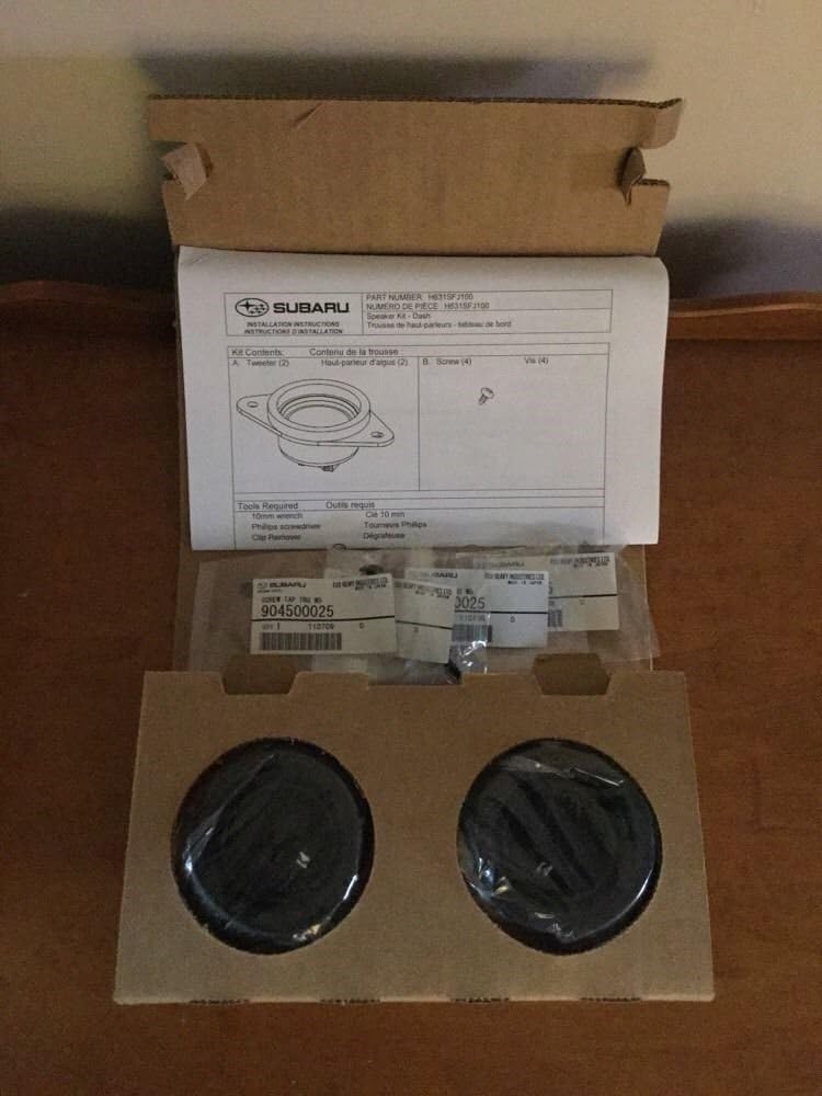 Best Promo Genuine Subaru Tweeter Kit by Kicker Wrx STi Forester Crosstrek Impreza H631SFJ101 NEW Up To 40% OFF Genuine Subaru Tweeter Kit by Kicker Wrx STi Forester Crosstrek Impreza H631SFJ101 NEW
