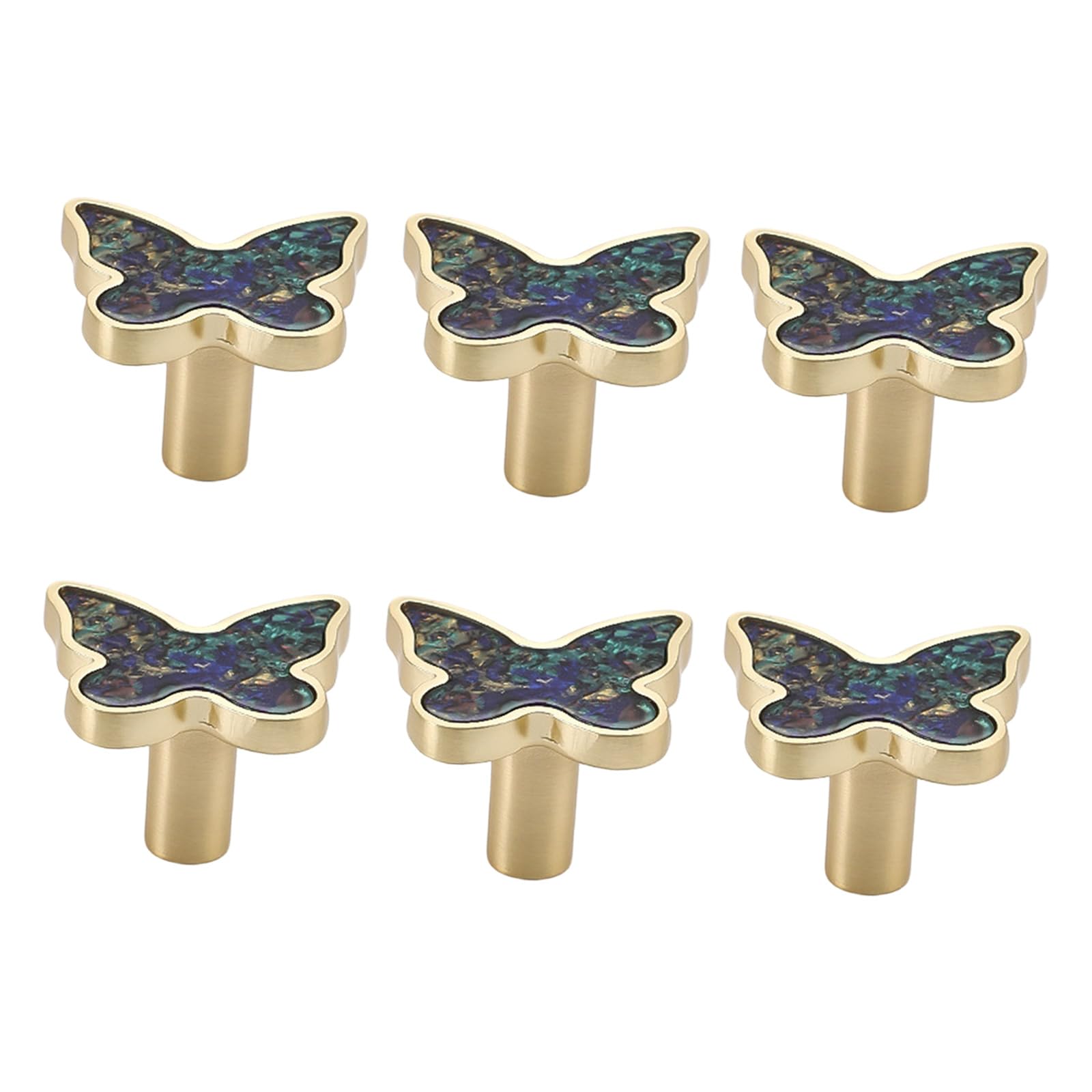 Alloneslife Watercolor Shell Modern Cabinet Knob Drawer Pulls Shell Butterfly Furniture Decorative Handle For Kitchen Cupboard Wardrobe Hardware Shell Butterfly Drawer Handles Dressers Replacement