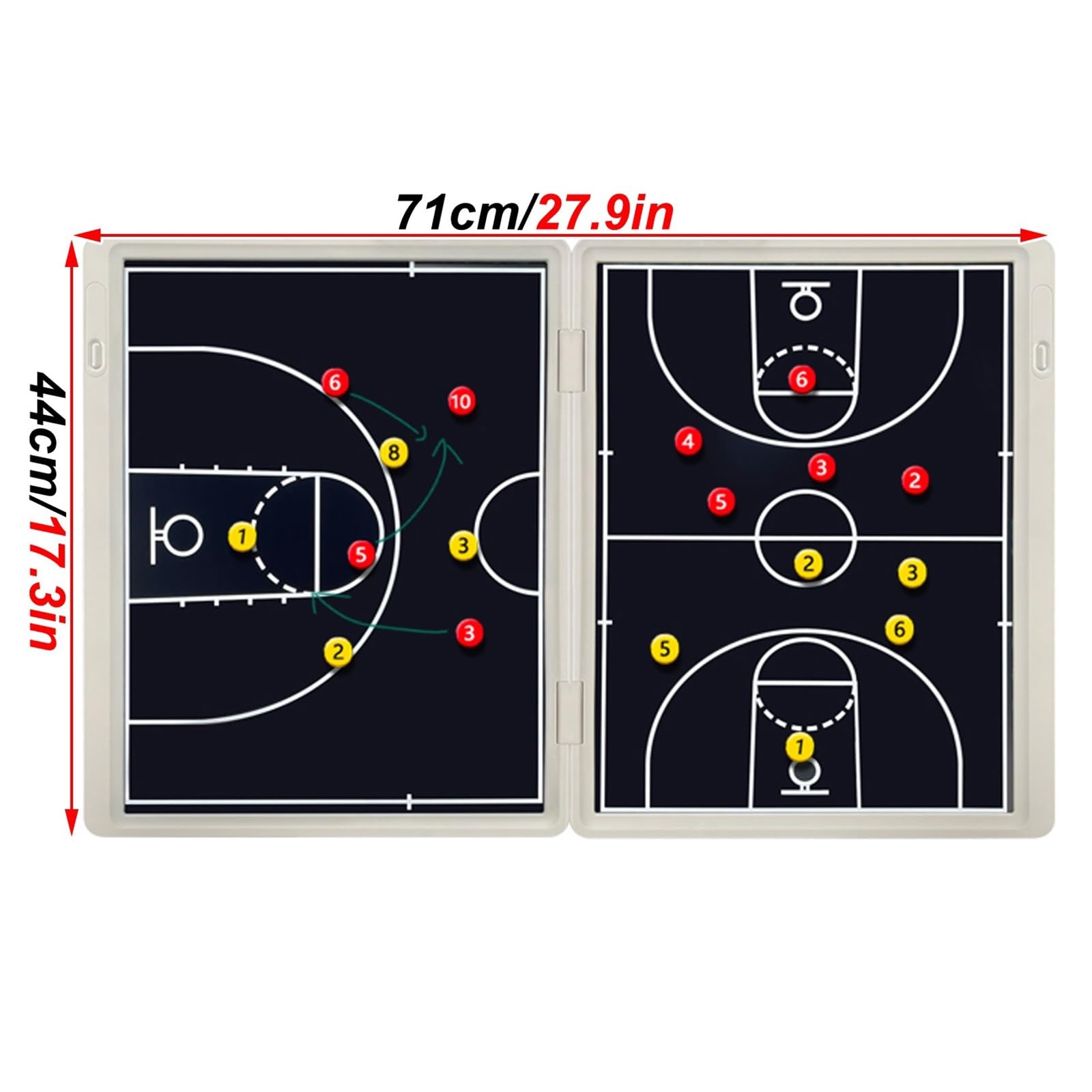 Pizarra Táctica LCD para Baloncesto, Pizarra Táctica Plegable Baloncesto