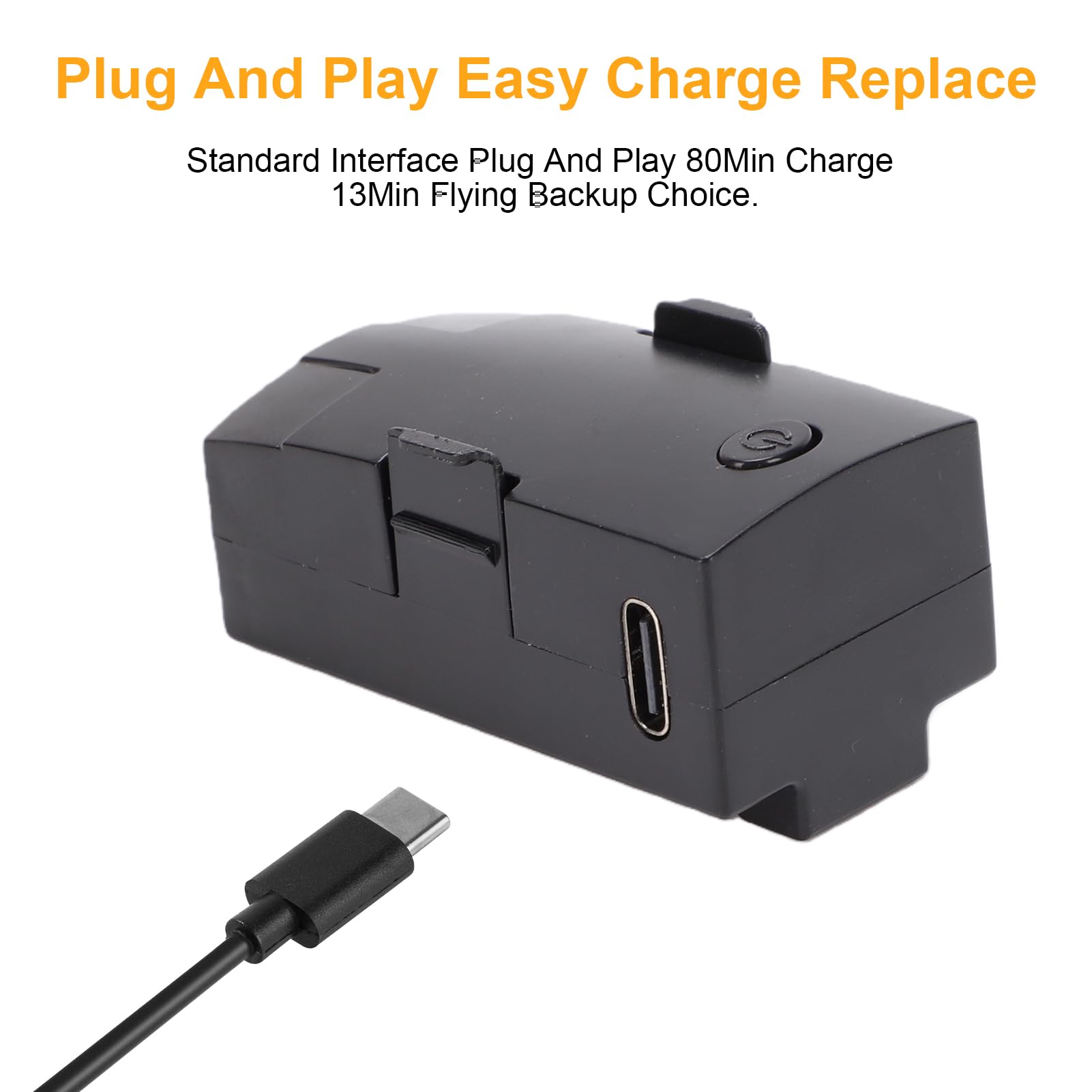 Fockety Batteria da 7,4 V 350 MAh, Batteria Leggera con Protezione da Sovraccarico e Sovracorrente, di Ricambio per Elicottero Radiocomandato RC ERAa C138 C138Proo. (2 pezzi)
