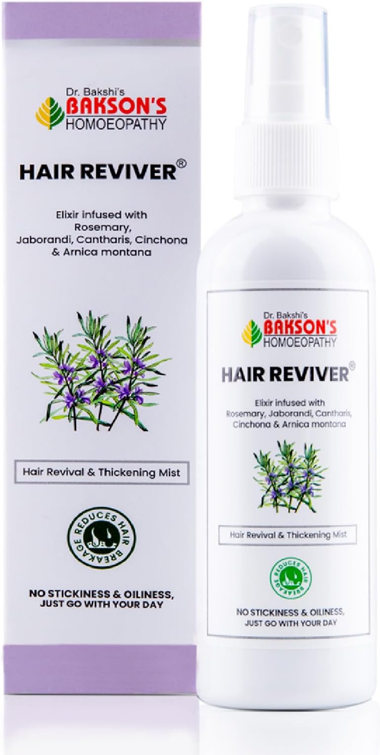 - Hair Reviver Mist | Strengthens Hair Roots | Reduces Hair Fall | Refreshes Scalp | Made with Jaborandi, Cantharis & Cinchona | Non-Sticky Formula, 100 ml