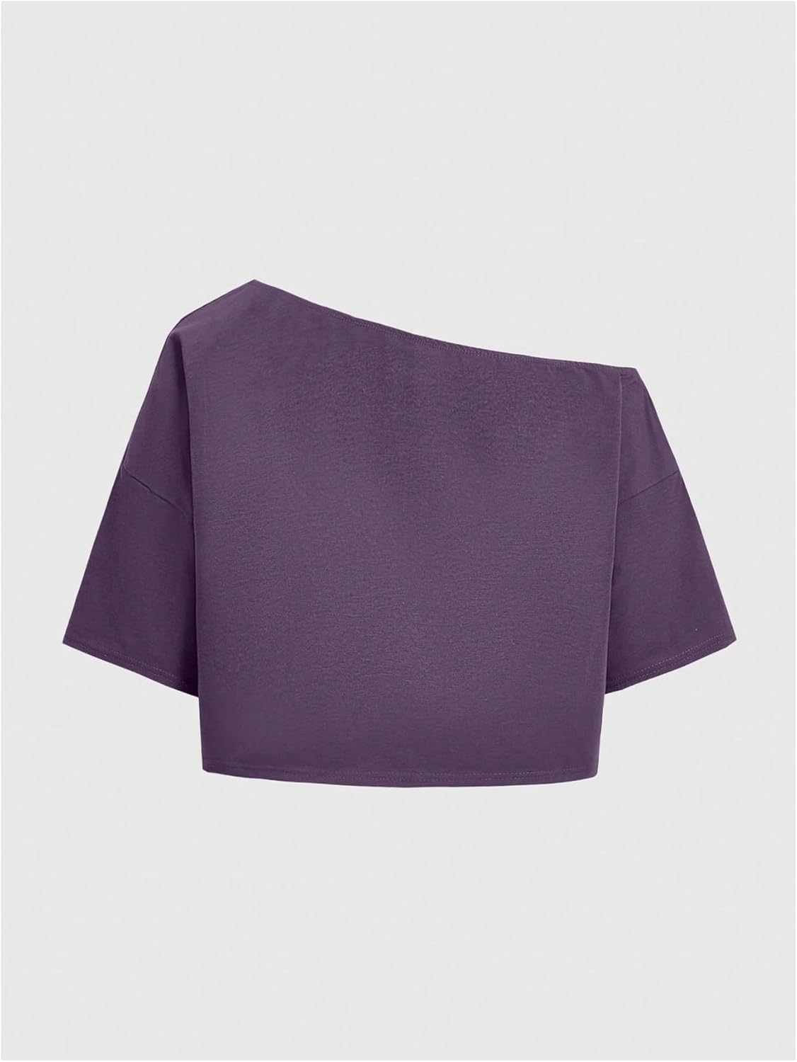 SOLY HUX Women's Off The Shoulder Crop Tops Graphic Tees Y2k Short Sleeve Loose Fit T Shirts Streetwear - Image 2