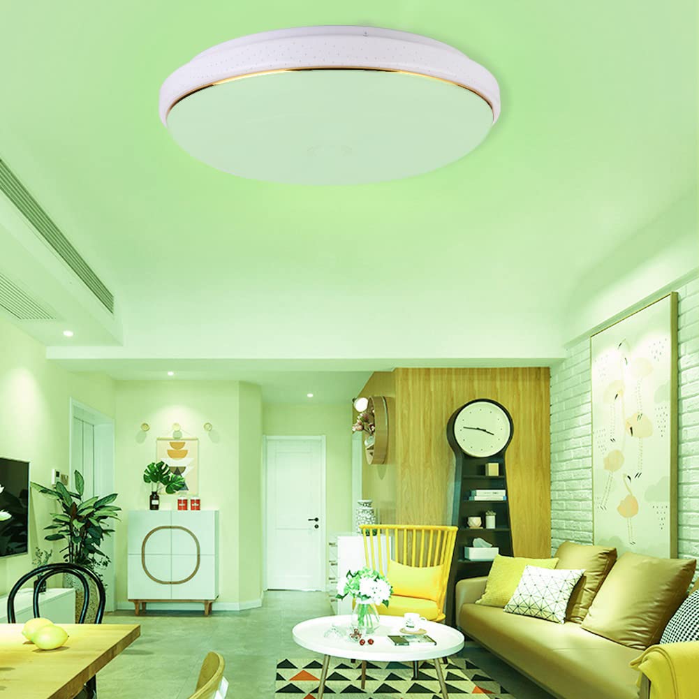 Lámpara de Techo LED Wi-Fi, RGB, Bombilla de 15,8 Pulgadas | Material ABS resistente, control inalámbrico, 16 millones de colores, compatibilidad con control por voz