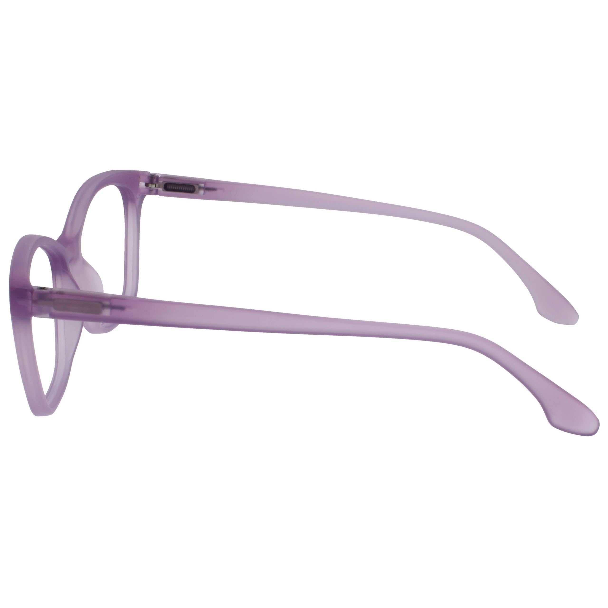 OPULIZE KAT Gafas de Lectura - Elegante Montura Ojo de Gato - Malva Mate - Hombres y Mujeres - Bisagras de Muelle - R59-5 - +1.50
