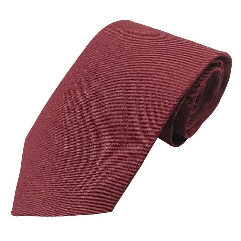 rare combee group Classic Slik Formal Free Size Microfiber Necktie with a Box for Men -Matte Maroon Solid-picture-23