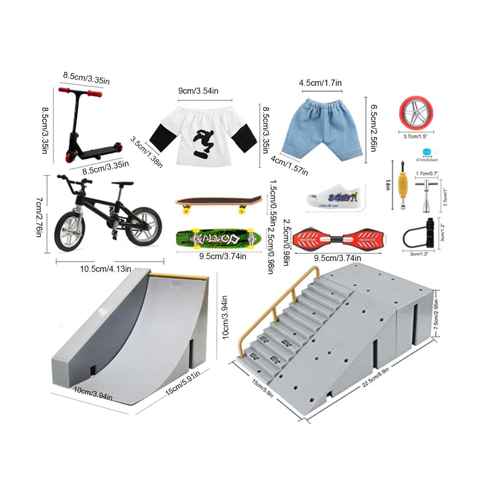 Kit pour Skateboard à Doigts - Mini kit de véhicules, Planche de Pont