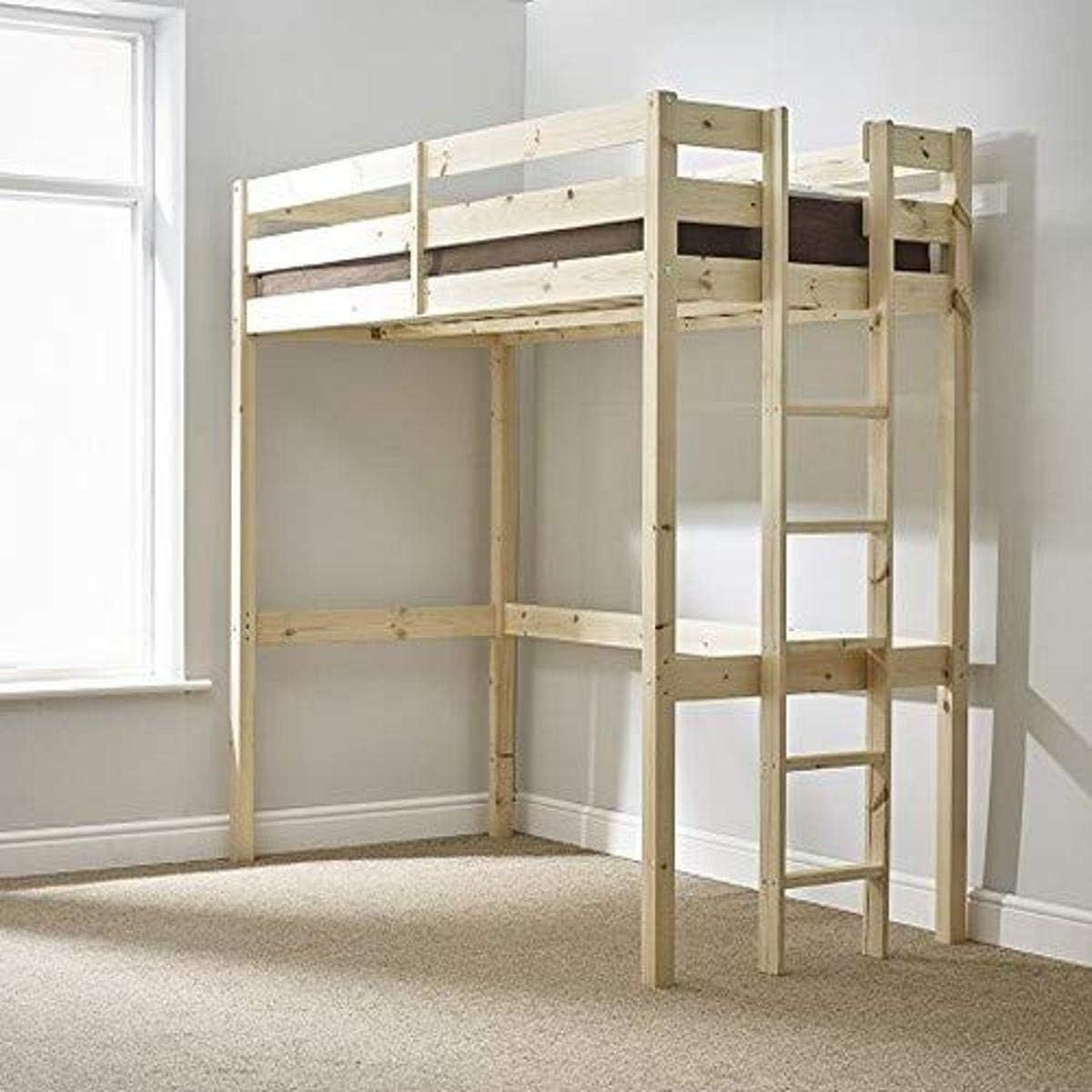 STRICTLY BEDS&BUNKS Limited Memphis High Sleeper Loft Bunk Bed, 2ft 6 Single Amazon.co.uk