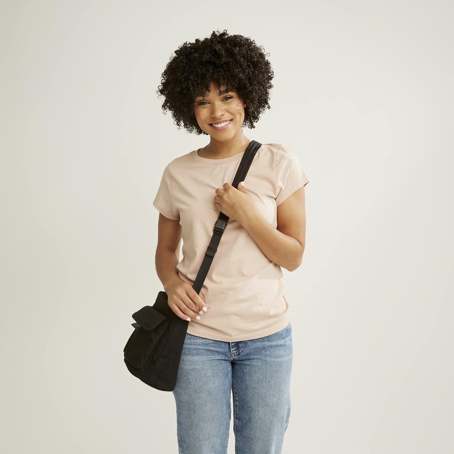 womens Cotton Utility Bucket Crossbody Purse - Image 4