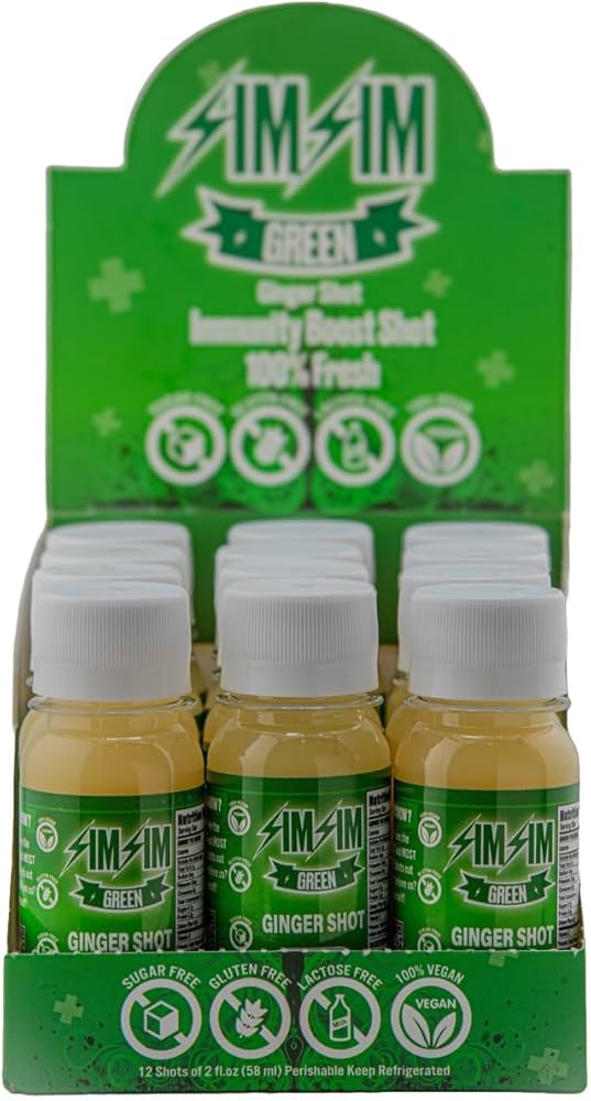 Amazon.com: Simsim Green Immunity Shots | Anti-Inflammation