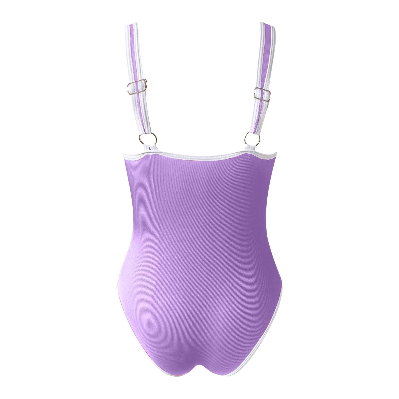 Bikini damski zestaw damski okrągły dekolt owijany kostium kąpielowy krawat wysoki 1 sztuka strój kąpielowy, żółty, XXL