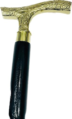 Miniatura 3 de Bastón con mango de latón  Bastón ligero  Bastones para hombres, mujeres y personas mayores  Bastón victoriano vintage  Regalo para el abuelo